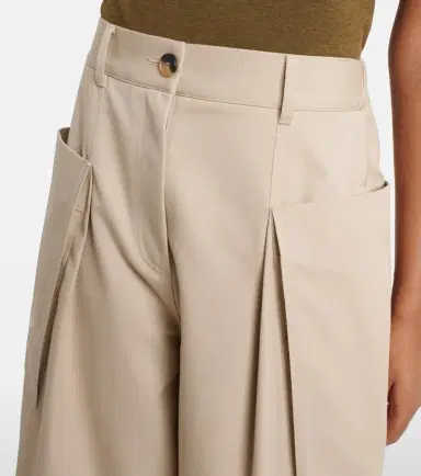 Loewe Cotton and silk cropped pants | Thumbnail 4 Loewe Cotton and silk cropped pants | Thumbnail 4