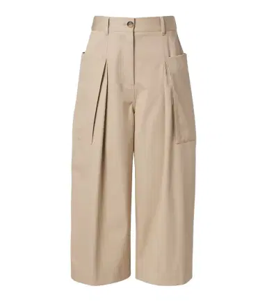 Loewe Cotton and silk cropped pants | Thumbnail 1 Loewe Cotton and silk cropped pants | Thumbnail 1