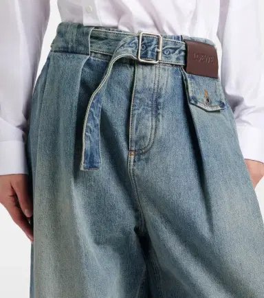 Loewe Pleated wide-leg jeans | Thumbnail 4 Loewe Pleated wide-leg jeans | Thumbnail 4