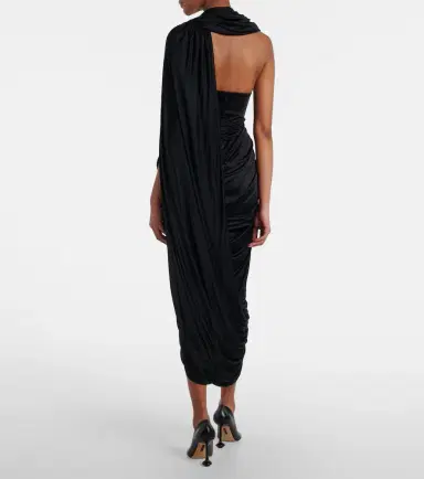 Loewe Draped midi dress | Thumbnail 2 Loewe Draped midi dress | Thumbnail 2