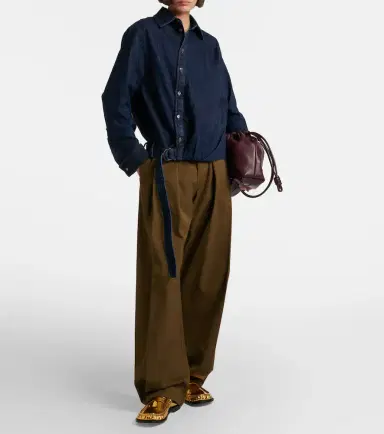 Loewe Gathered denim shirt | Thumbnail 5 Loewe Gathered denim shirt | Thumbnail 5