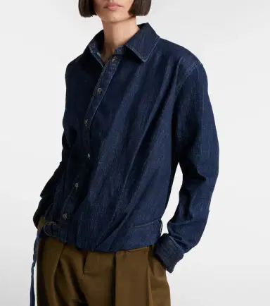 Loewe Gathered denim shirt | Thumbnail 7 Loewe Gathered denim shirt | Thumbnail 7