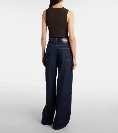 Loewe Belted high-rise wide-leg jeans | Thumbnail 4 Loewe Belted high-rise wide-leg jeans | Thumbnail 4