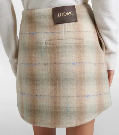 Loewe Wool, cashmere, and silk miniskirt | Thumbnail 2 Loewe Wool, cashmere, and silk miniskirt | Thumbnail 2