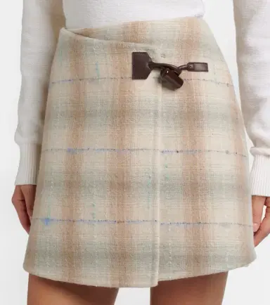 Loewe Wool, cashmere, and silk miniskirt | Thumbnail 3 Loewe Wool, cashmere, and silk miniskirt | Thumbnail 3