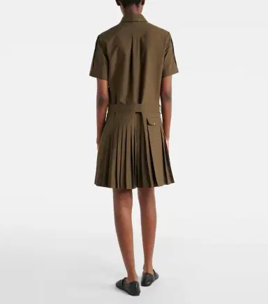 Loewe Belted pleated cotton-blend shirt dress | Thumbnail 3 Loewe Belted pleated cotton-blend shirt dress | Thumbnail 3