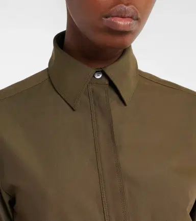 Loewe Belted pleated cotton-blend shirt dress | Thumbnail 6 Loewe Belted pleated cotton-blend shirt dress | Thumbnail 6