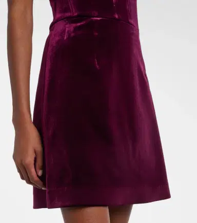 Rebecca Vallance Floral-appliqué velvet minidress | Thumbnail 2 Rebecca Vallance Floral-appliqué velvet minidress | Thumbnail 2