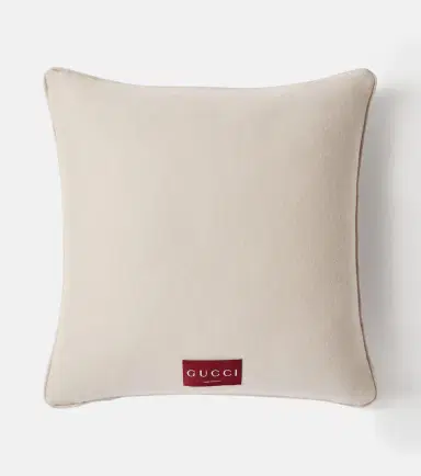 Gucci GG jacquard wool and cashmere cushion | Thumbnail 4 Gucci GG jacquard wool and cashmere cushion | Thumbnail 4