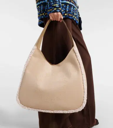 Stella McCartney Teddy-trimmed shoulder bag | Thumbnail 4 Stella McCartney Teddy-trimmed shoulder bag | Thumbnail 4