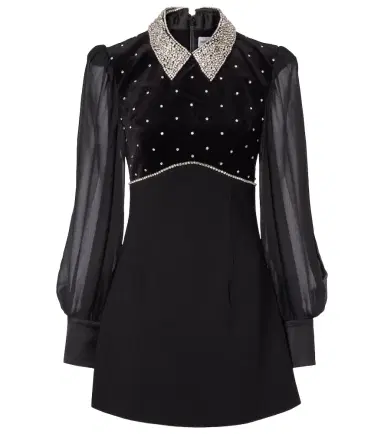 Rebecca Vallance Crystal-embellished minidress | Thumbnail 1 Rebecca Vallance Crystal-embellished minidress | Thumbnail 1