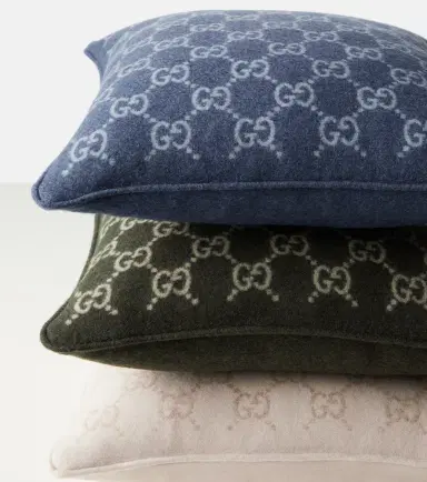 Gucci GG wool and cashmere jacquard cushion | Thumbnail 3 Gucci GG wool and cashmere jacquard cushion | Thumbnail 3