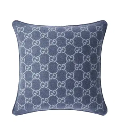 Gucci GG wool and cashmere jacquard cushion | Thumbnail 1 Gucci GG wool and cashmere jacquard cushion | Thumbnail 1