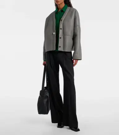 Loewe Wool wide-leg pants | Thumbnail 6 Loewe Wool wide-leg pants | Thumbnail 6
