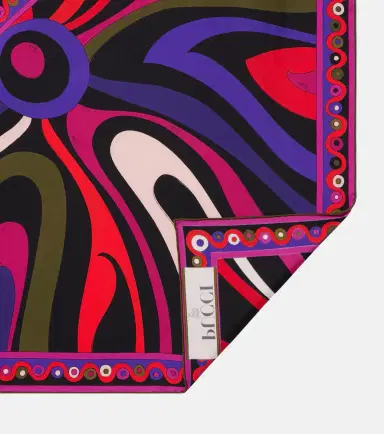 Pucci Marmo and Orchidee silk twill scarf | Thumbnail 2 Pucci Marmo and Orchidee silk twill scarf | Thumbnail 2