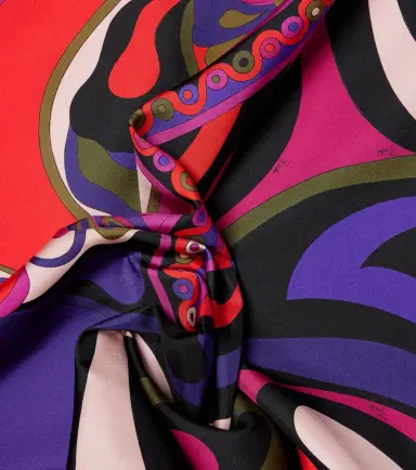 Pucci Marmo and Orchidee silk twill scarf | Thumbnail 3 Pucci Marmo and Orchidee silk twill scarf | Thumbnail 3