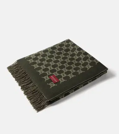 Gucci GG reversible wool and cashmere blanket | Thumbnail 2 Gucci GG reversible wool and cashmere blanket | Thumbnail 2