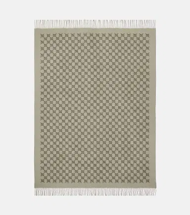 Gucci GG reversible wool and cashmere blanket | Thumbnail 3 Gucci GG reversible wool and cashmere blanket | Thumbnail 3