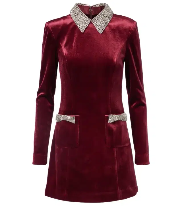 Edwiena embellished velvet minidress Edwiena embellished velvet minidress
