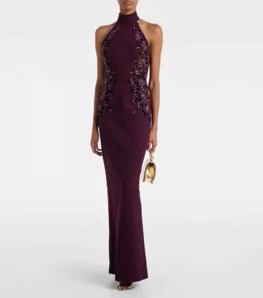 Rebecca Vallance Beatrice embellished crêpe gown | Thumbnail 2 Rebecca Vallance Beatrice embellished crêpe gown | Thumbnail 2