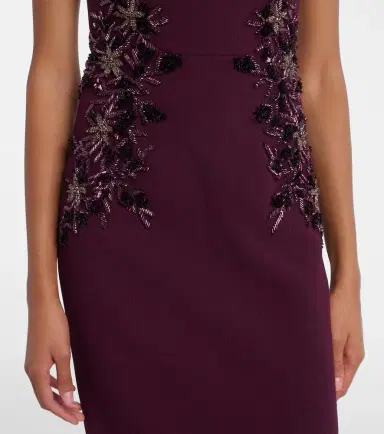 Rebecca Vallance Beatrice embellished crêpe gown | Thumbnail 3 Rebecca Vallance Beatrice embellished crêpe gown | Thumbnail 3