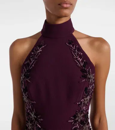 Rebecca Vallance Beatrice embellished crêpe gown | Thumbnail 4 Rebecca Vallance Beatrice embellished crêpe gown | Thumbnail 4