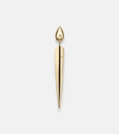Rainbow K 14kt gold single earring with diamonds | Thumbnail 2 Rainbow K 14kt gold single earring with diamonds | Thumbnail 2