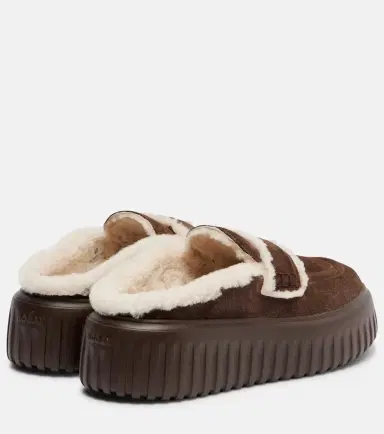 Hogan HStripes shearling-trimmed platform loafers | Thumbnail 2 Hogan HStripes shearling-trimmed platform loafers | Thumbnail 2