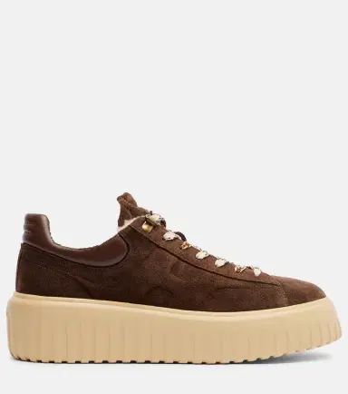 Hogan H-Stripes suede platform sneakers | Thumbnail 4 Hogan H-Stripes suede platform sneakers | Thumbnail 4