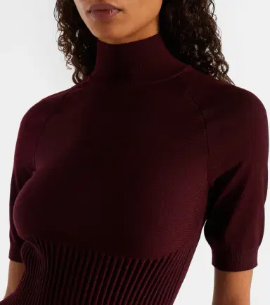 Alaïa Alaïa Ribbed-knit wool-blend top | Thumbnail 2 Alaïa Alaïa Ribbed-knit wool-blend top | Thumbnail 2