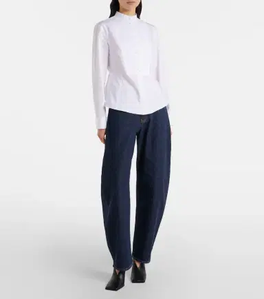 Alaïa Alaïa Mid-rise barrel-leg jeans | Thumbnail 2 Alaïa Alaïa Mid-rise barrel-leg jeans | Thumbnail 2