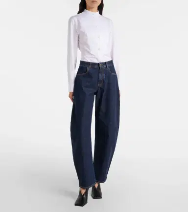 Alaïa Alaïa Mid-rise barrel-leg jeans | Thumbnail 7 Alaïa Alaïa Mid-rise barrel-leg jeans | Thumbnail 7
