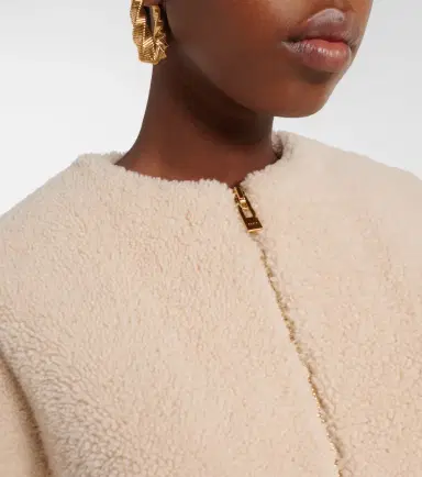 Alaïa Alaïa Peplum shearling jacket | Thumbnail 2 Alaïa Alaïa Peplum shearling jacket | Thumbnail 2