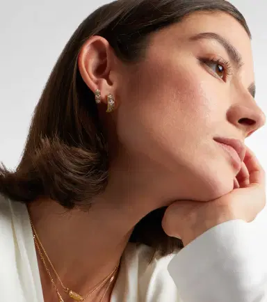 Marie Lichtenberg Ecrou Coco 18kt gold single hoop earring | Thumbnail 2 Marie Lichtenberg Ecrou Coco 18kt gold single hoop earring | Thumbnail 2