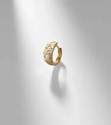 Marie Lichtenberg Ecrou Coco 18kt gold single hoop earring | Thumbnail 5 Marie Lichtenberg Ecrou Coco 18kt gold single hoop earring | Thumbnail 5