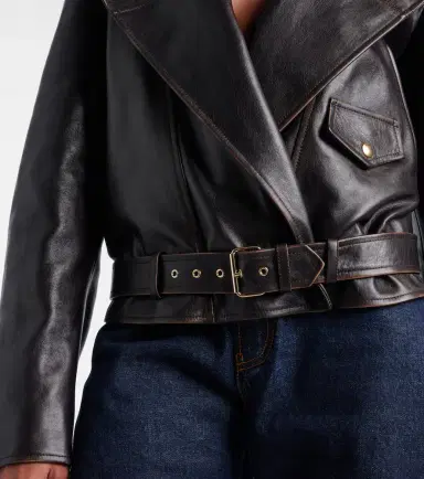 Alaïa Alaïa Hooded leather biker jacket | Thumbnail 4 Alaïa Alaïa Hooded leather biker jacket | Thumbnail 4