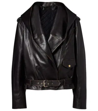 Alaïa Alaïa Hooded leather biker jacket | Thumbnail 1 Alaïa Alaïa Hooded leather biker jacket | Thumbnail 1
