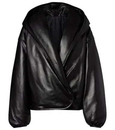 Alaïa Alaïa Hooded leather bomber jacket | Thumbnail 1 Alaïa Alaïa Hooded leather bomber jacket | Thumbnail 1