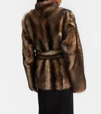 Nour Hammour Elsa shearling wrap jacket | Thumbnail 2 Nour Hammour Elsa shearling wrap jacket | Thumbnail 2