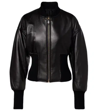Alaïa Alaïa Leather bomber jacket | Thumbnail 1 Alaïa Alaïa Leather bomber jacket | Thumbnail 1