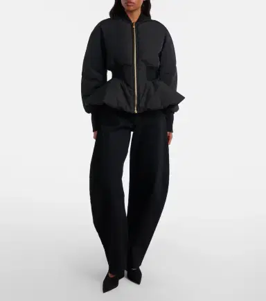 Alaia Alaïa Peplum bomber jacket | Thumbnail 3 Alaia Alaïa Peplum bomber jacket | Thumbnail 3