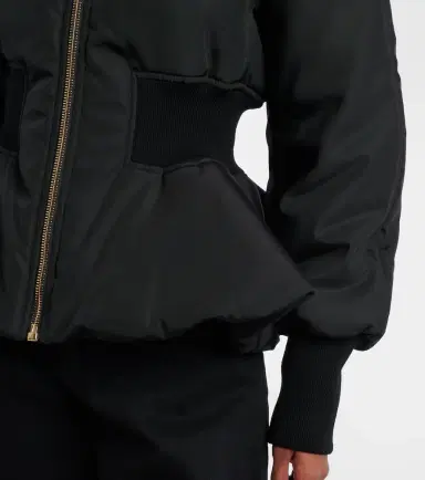 Alaia Alaïa Peplum bomber jacket | Thumbnail 4 Alaia Alaïa Peplum bomber jacket | Thumbnail 4