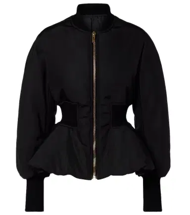 Alaia Alaïa Peplum bomber jacket | Thumbnail 1 Alaia Alaïa Peplum bomber jacket | Thumbnail 1