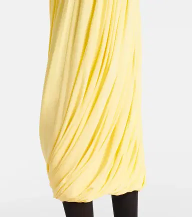 Alaia Alaïa Gathered jersey midi dress | Thumbnail 2 Alaia Alaïa Gathered jersey midi dress | Thumbnail 2