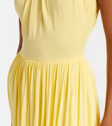 Alaia Alaïa Gathered jersey midi dress | Thumbnail 3 Alaia Alaïa Gathered jersey midi dress | Thumbnail 3