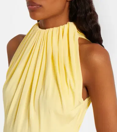 Alaia Alaïa Gathered jersey midi dress | Thumbnail 5 Alaia Alaïa Gathered jersey midi dress | Thumbnail 5
