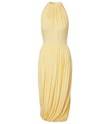 Alaia Alaïa Gathered jersey midi dress | Thumbnail 1 Alaia Alaïa Gathered jersey midi dress | Thumbnail 1