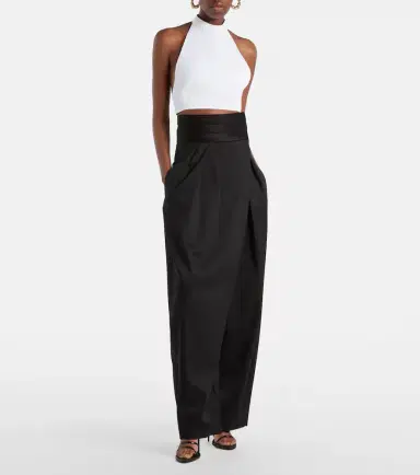 Alaia Alaïa Ribbed halterneck cotton top | Thumbnail 4 Alaia Alaïa Ribbed halterneck cotton top | Thumbnail 4