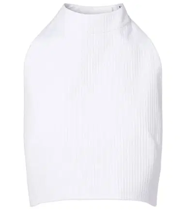 Alaia Alaïa Ribbed halterneck cotton top | Thumbnail 1 Alaia Alaïa Ribbed halterneck cotton top | Thumbnail 1