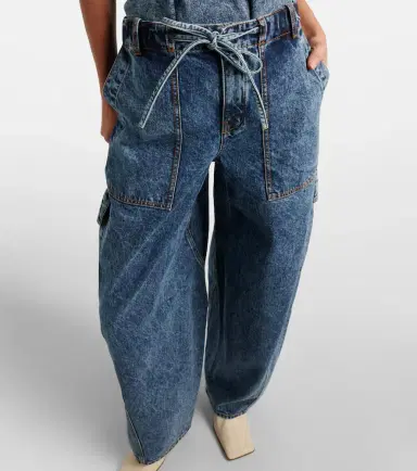 Alaia Alaïa Barrel-leg jeans | Thumbnail 2 Alaia Alaïa Barrel-leg jeans | Thumbnail 2